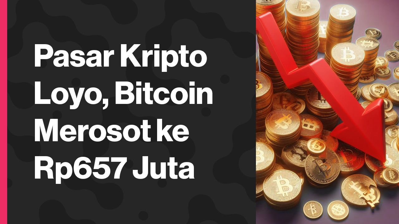 Pasar Kripto Loyo, Bitcoin Merosot Ke Rp657 Juta